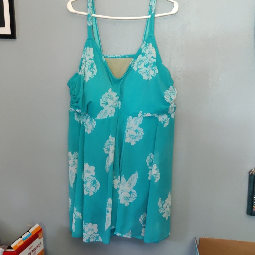 Catherines Blue and White Floral Dress